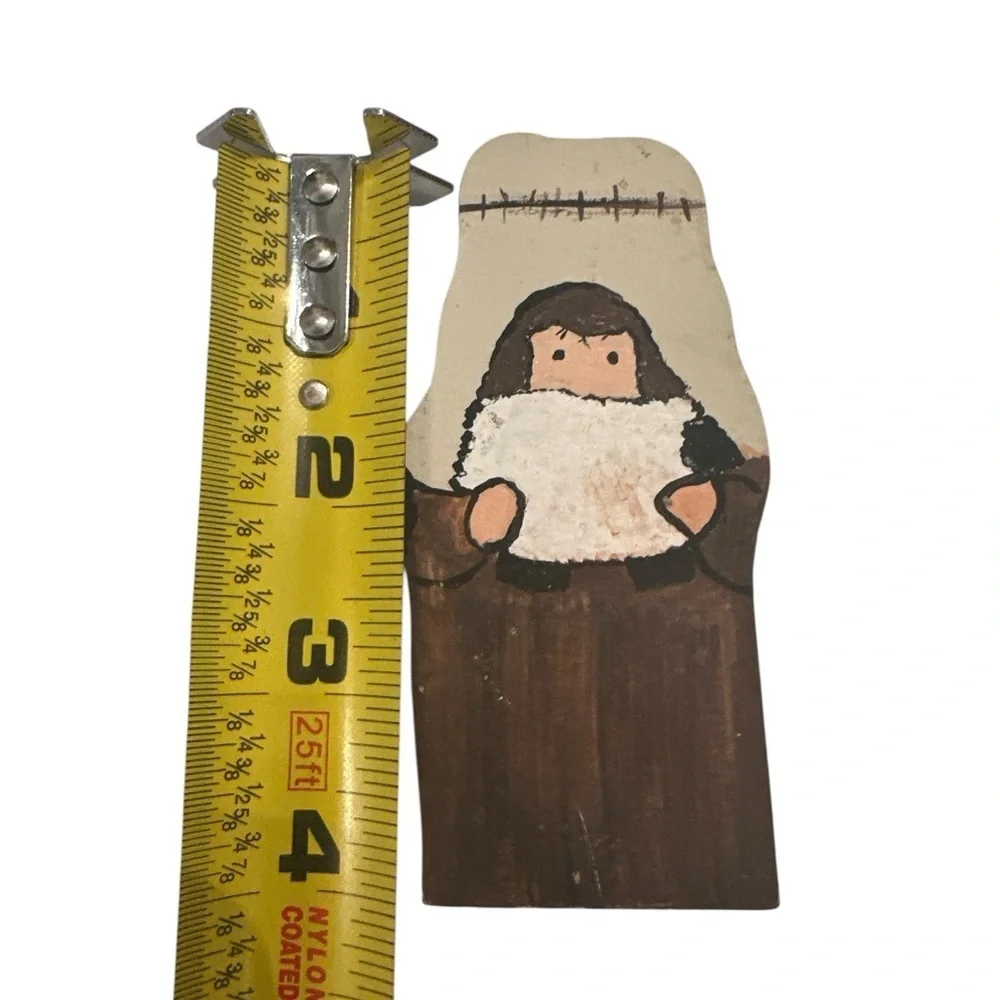Folk Art Wooden Handmade Painted Nativity Christmas Scene 14 Piece Set